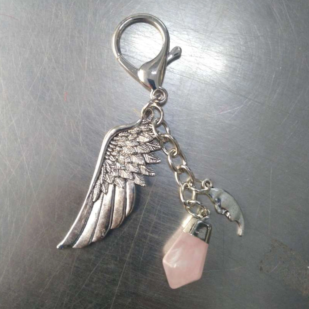 Star Wing Keychain Personality Punk Car Keyring Holder Handbag Purse Pendant Decoration Keychain