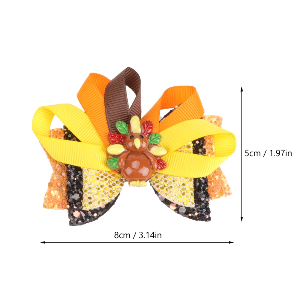 2Pcs Women Bowknot Hairpin Creative Hair Clip Girl Barrette Headdress