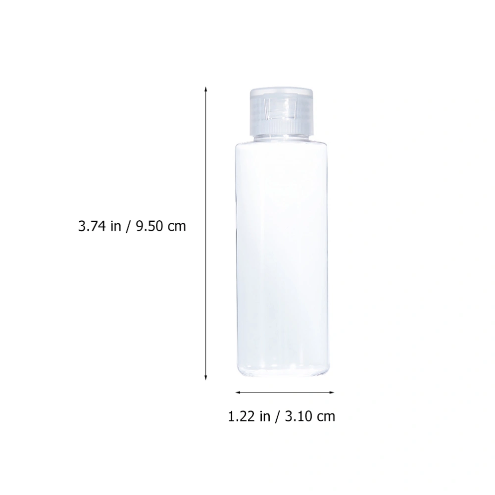 6Pcs Sample Bottles Sub-packaging Bottles Travel Makeup Bottles (Transparent)