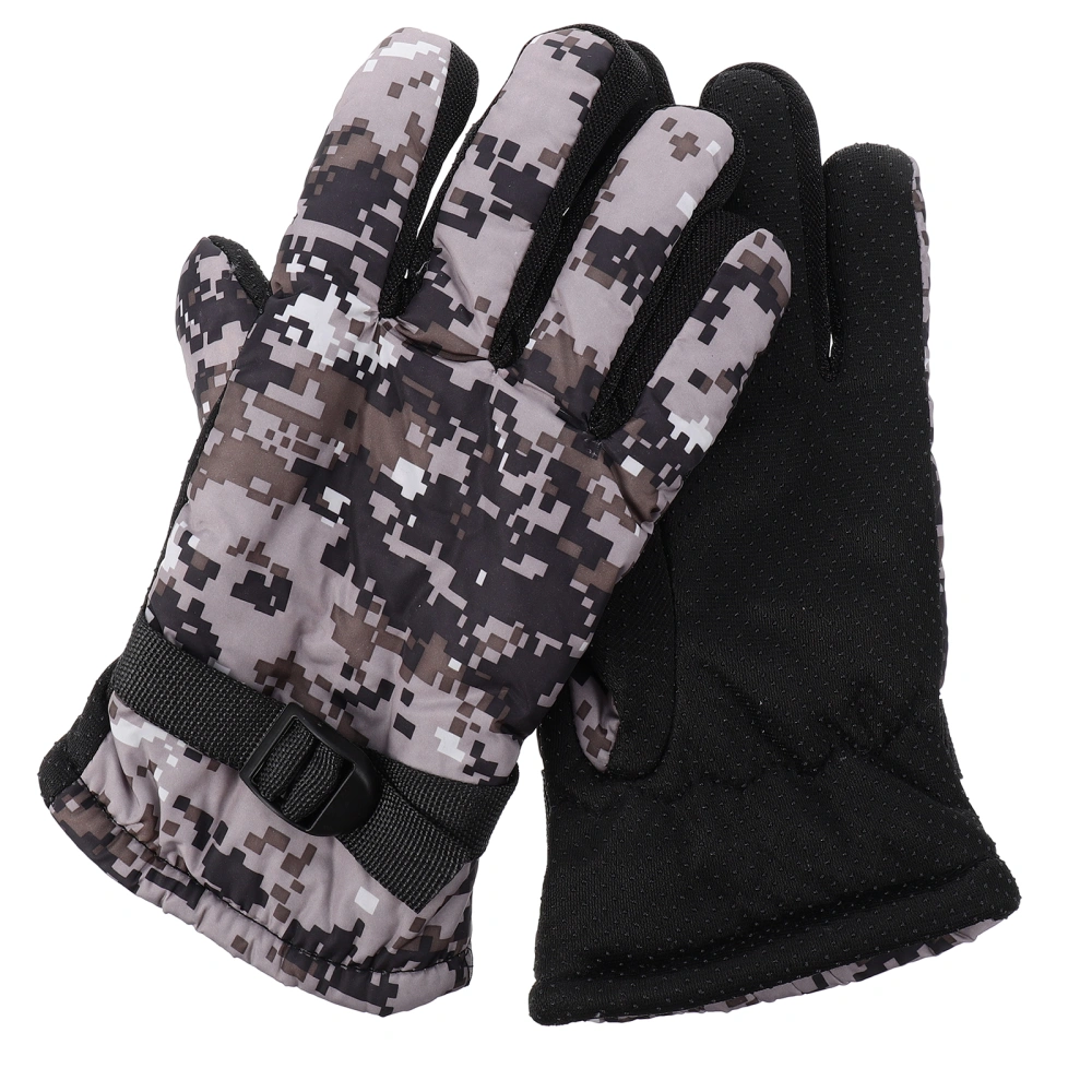 1 Pair Outdoor Riding Gloves Water-proof Gloves Touch Screen Gloves Warm Gloves