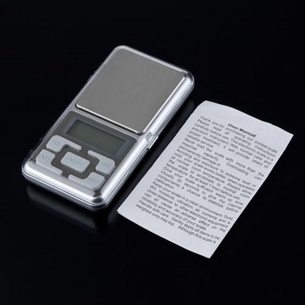 500/0.01g Mini Portable Jewelry Reloading Scale (Silver)