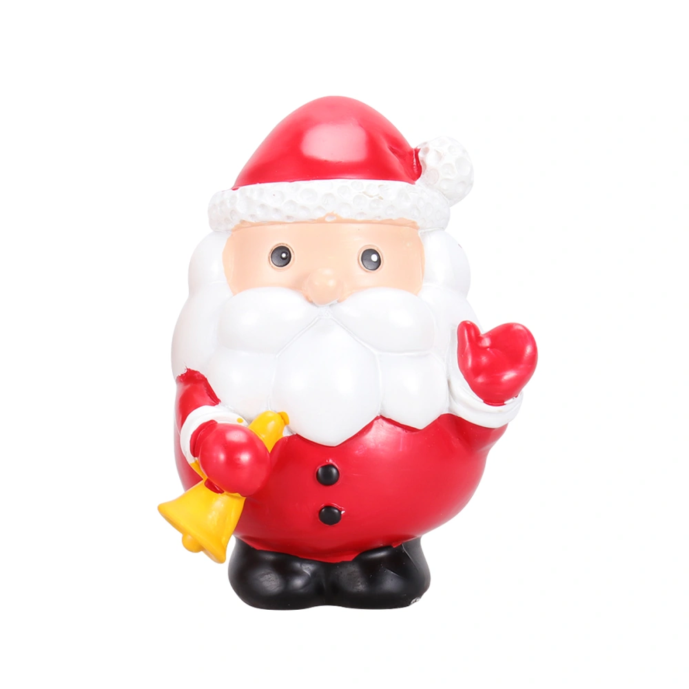 2pcs Christmas Santa Claus Snowman Resin Home Ornaments Festive Decoration