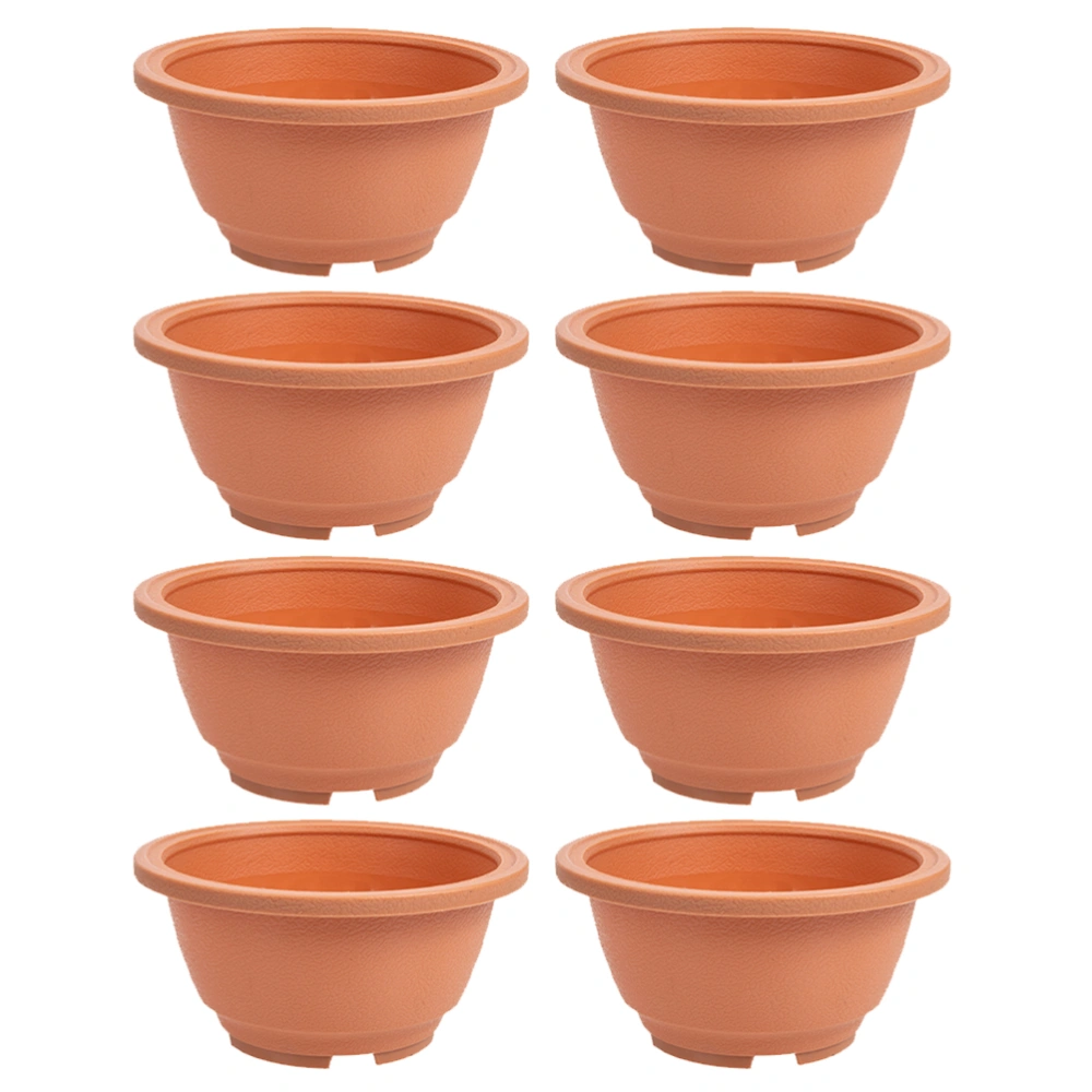 8pcs Gardening Flower Pot Flower Planter Garden Plant Pot Plastic Plant Pots