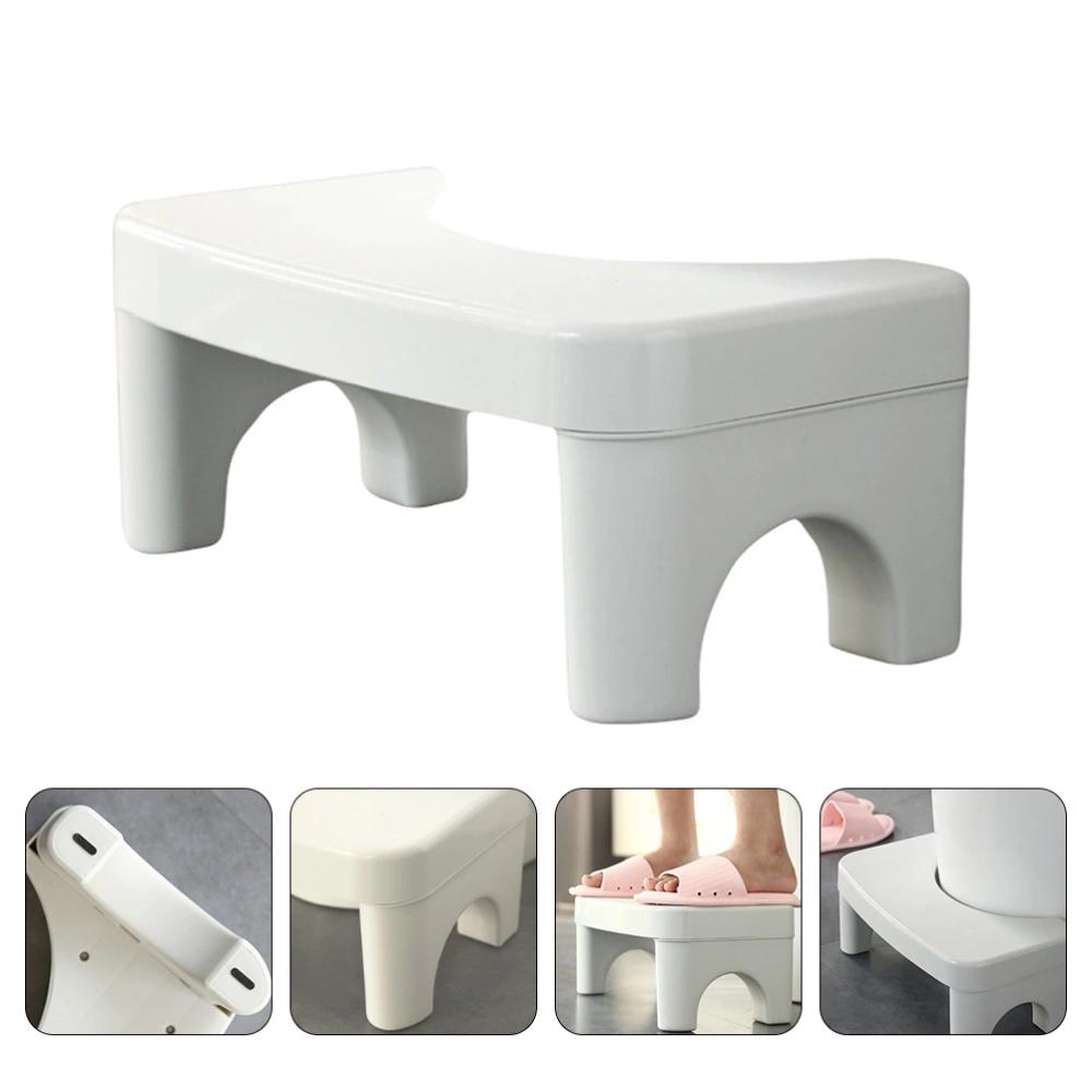 1pc Plastic Stool Small Stool Lightweight Footstool Portable Household Stool