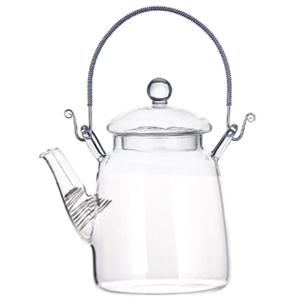 Household Teapot Glass Heating Pot Scented Tea Pot Transparent Tea Serving Pot