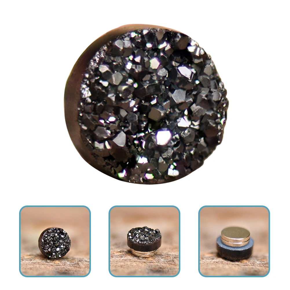 1 Pair Crystal Stud Earrings Tiny Ear Studs Magnetic Non Piercing Earrings for Women Men