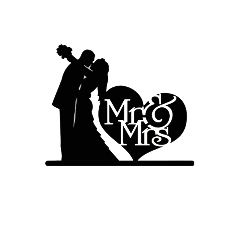 MR & Mrs Acrylic Cake Topper for Wedding / Anniversary / Birthday Party