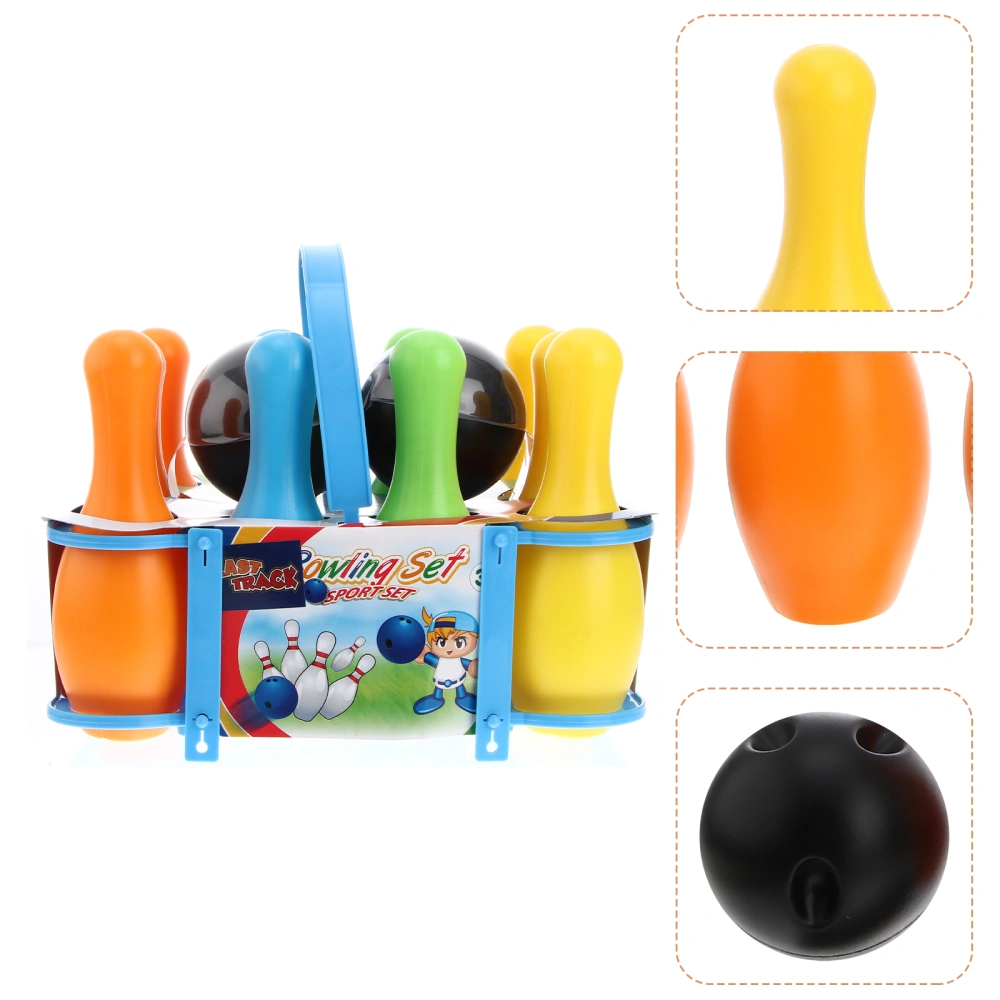 1 Set Indoor Outdoor Bowling Toss Ball Game Kit Sports Development Game Toy