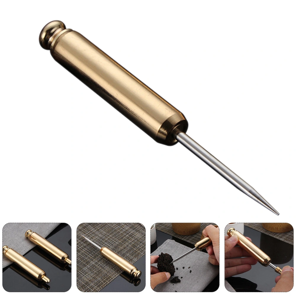 1 Pc 304 Stainless Steel Puer Tea Needle Tea Cake Knives Teaware (Golden)