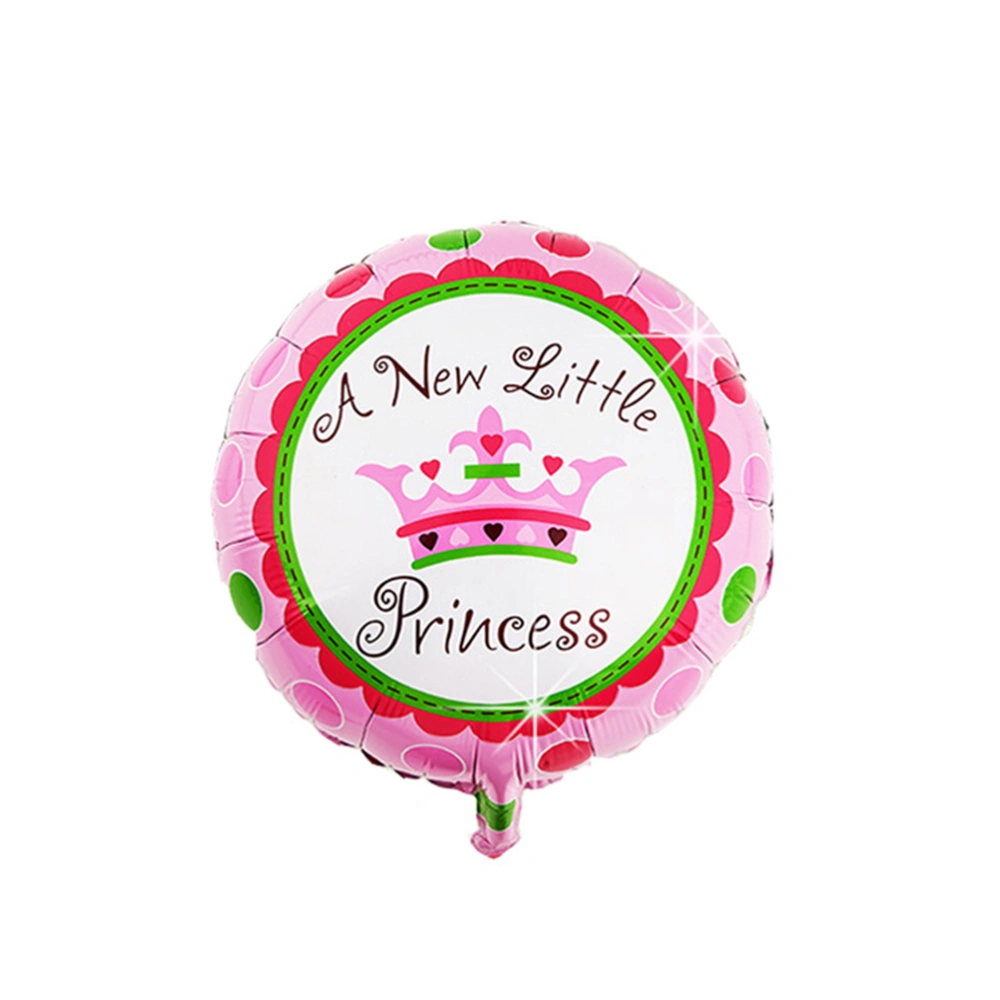 A New Little 18" Round Mylar Balloon Birthday Party Foil Balloons Baby Shower Decoration (Pink)