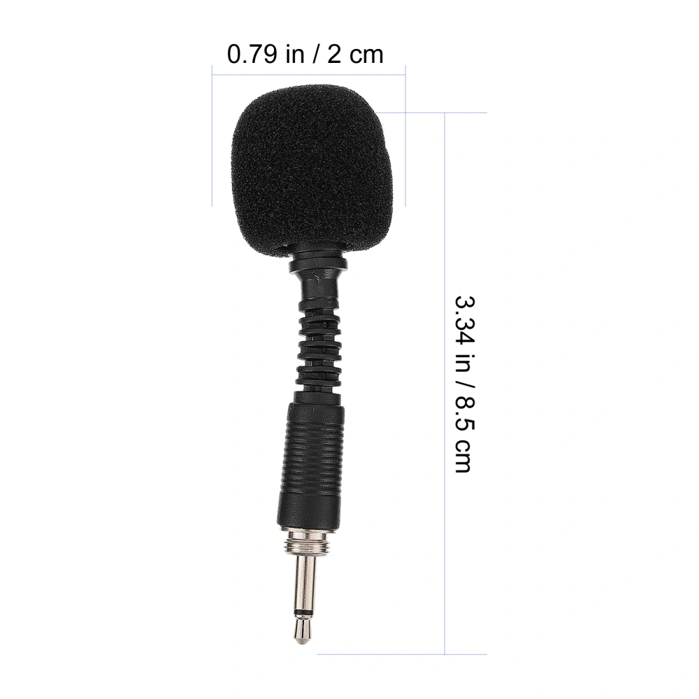 2 PCS In-line Microphone 2-Conductor Threaded Noise Canceling Microphone