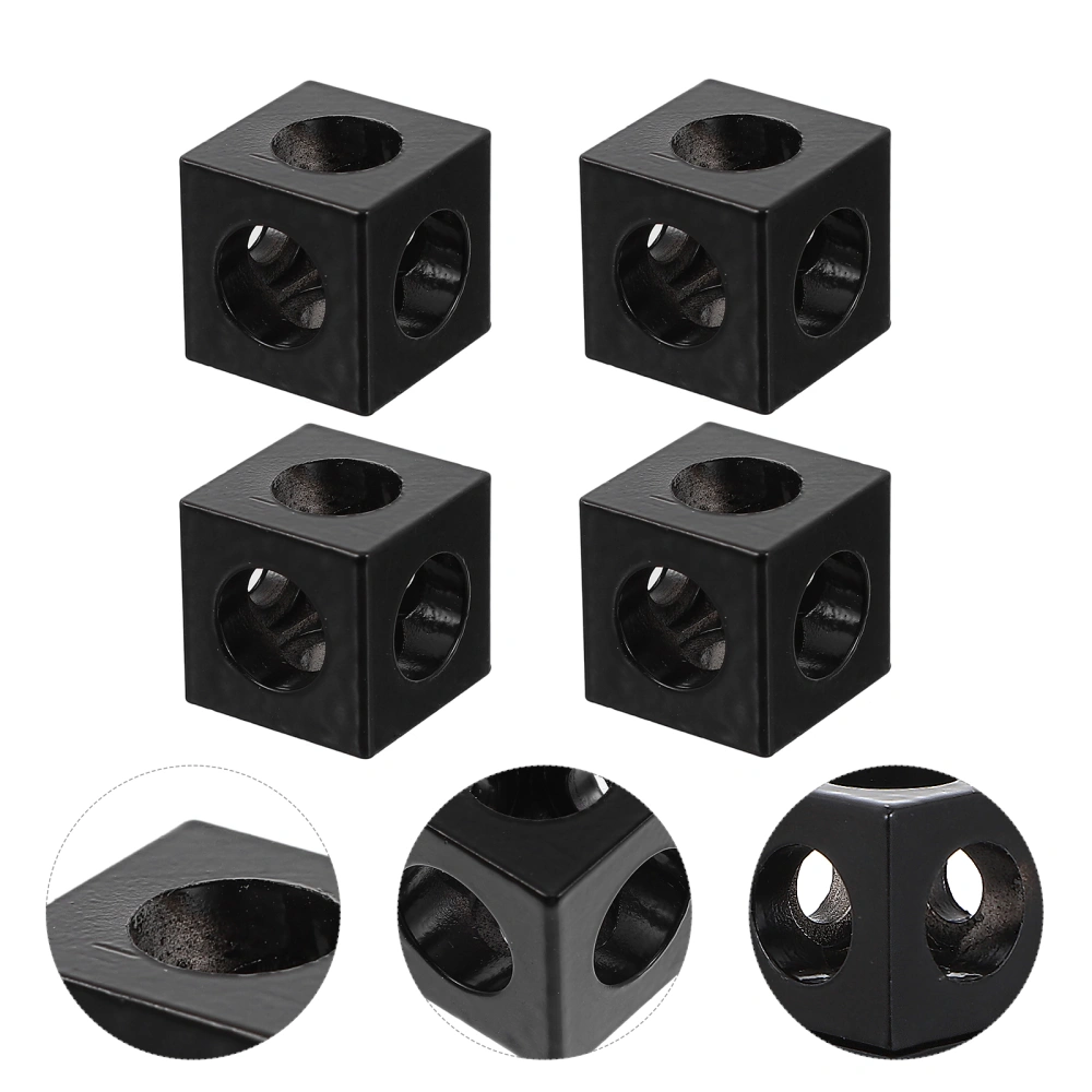 4pcs Corner Bracket Cube Corner Bracket Block Cube Aluminum Extrusion Cube