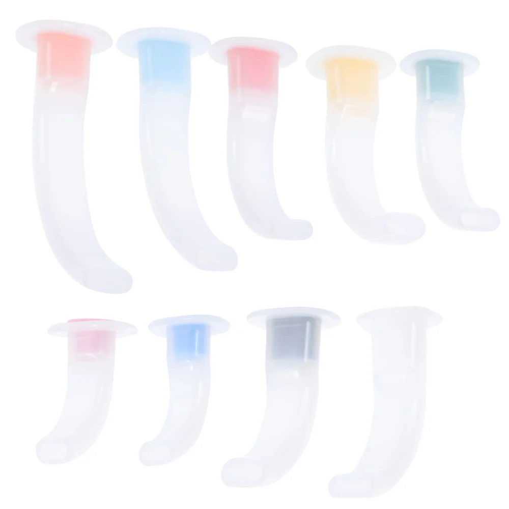 9 Pcs Excellent Disposable Emergency Catheters Comfortable Silicone Airways (Assorted Color)