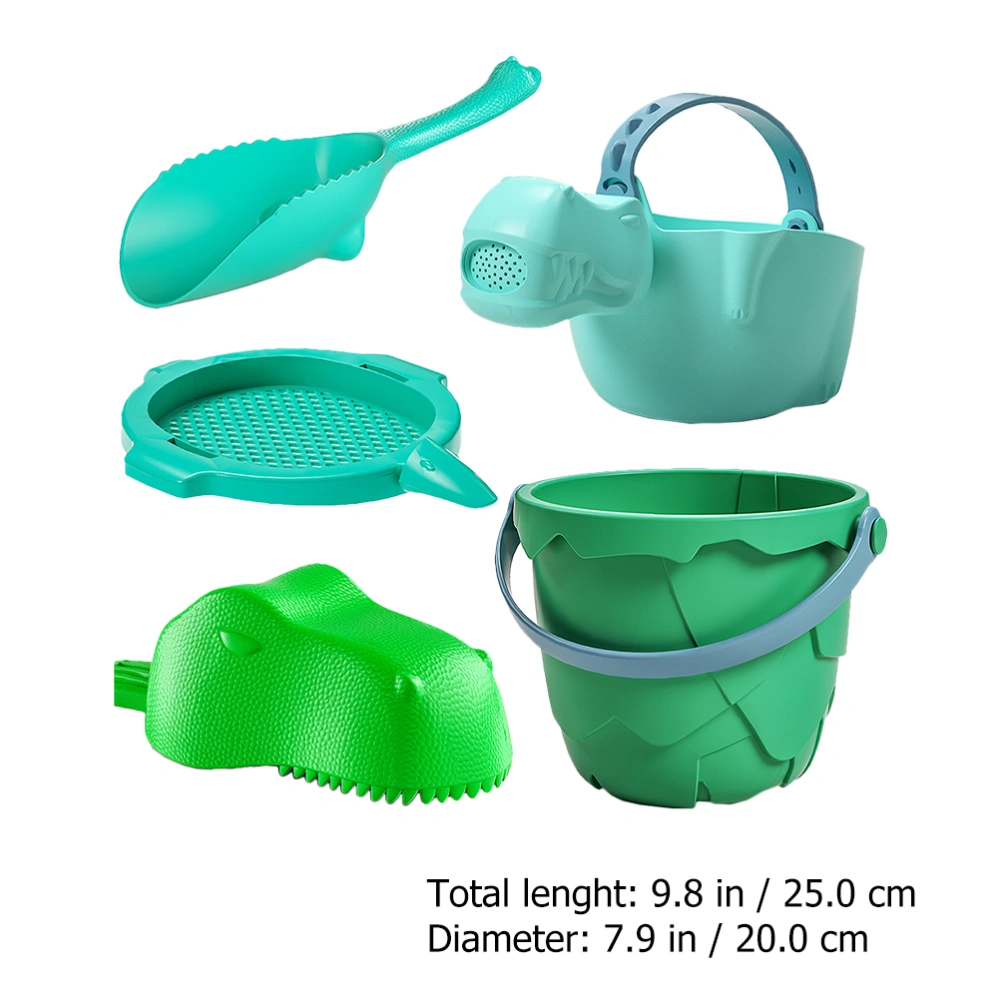 1 Set of 5pcs Beach Shovel Toy Small Bucket Toy Kids Funny Sand Plaything