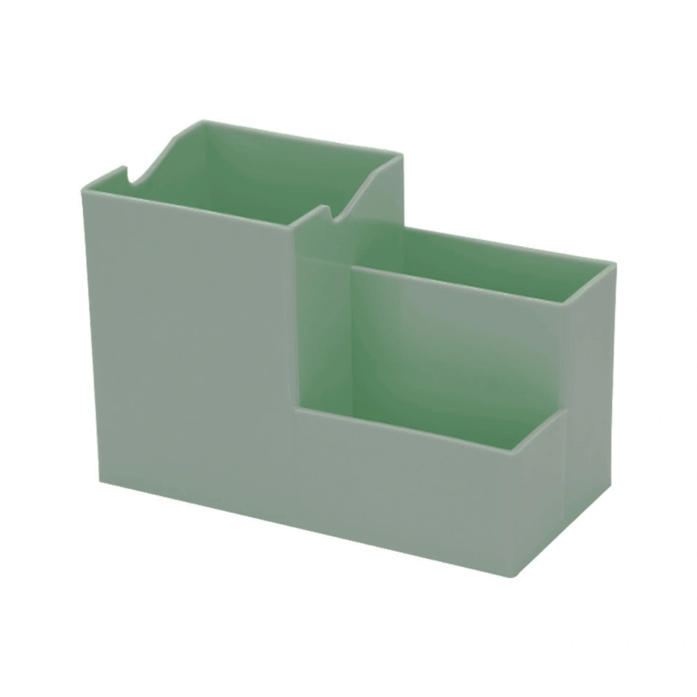 2pcs Minimalist Pen Holder Creative Storage Box Desktop Storage Container Fashion Brush Pot Pen Container Olive Green