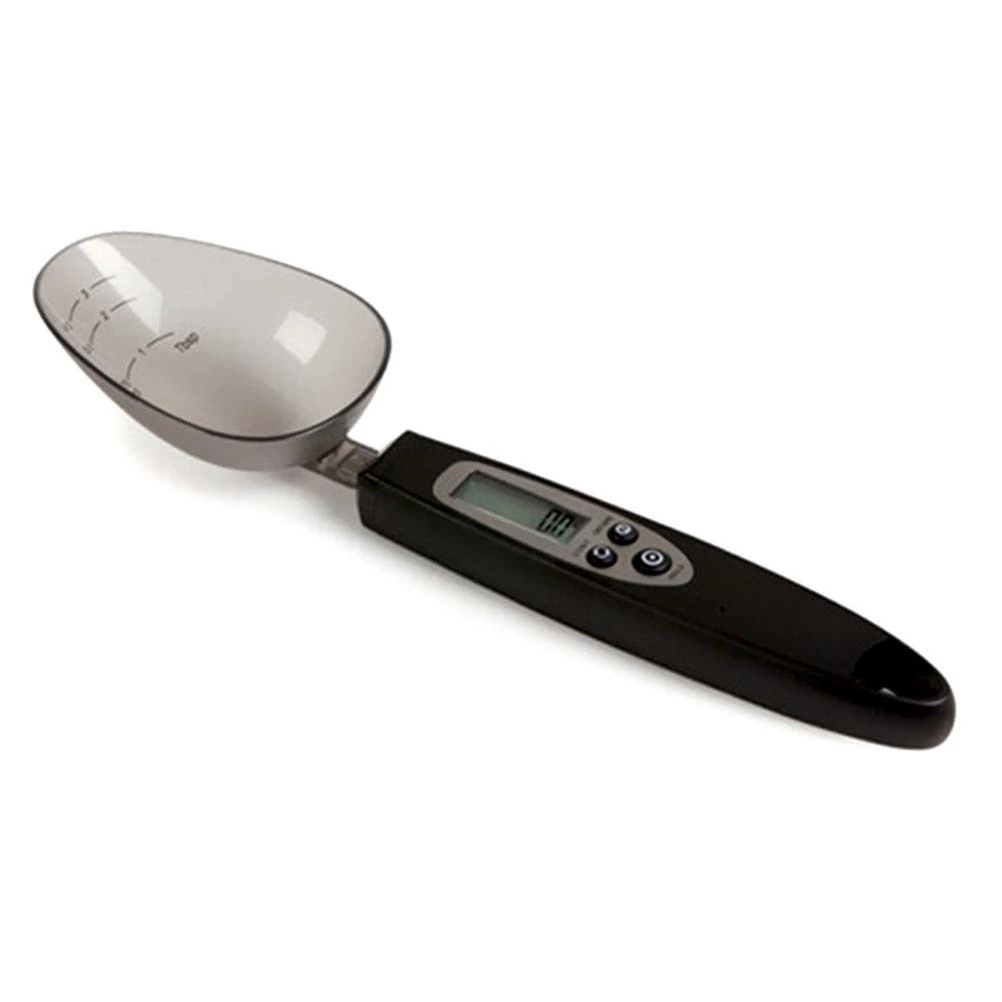 1pc Household Kitchen Electronic Digital Innovative Spoon Scale Measuring Spoon Food Weight Scale for Home (500g/0.1g Black)
