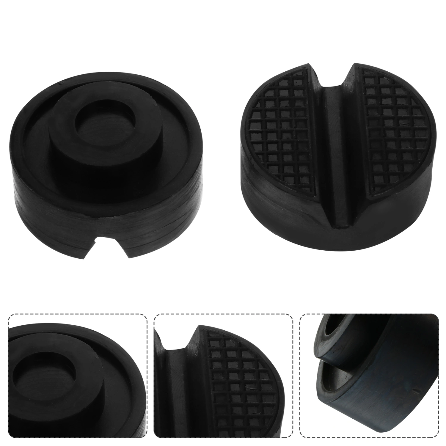2pcs Auto Lift Jack Stand Rubber Pad Rubber Floor Jack Pad Frame Rail Adapter