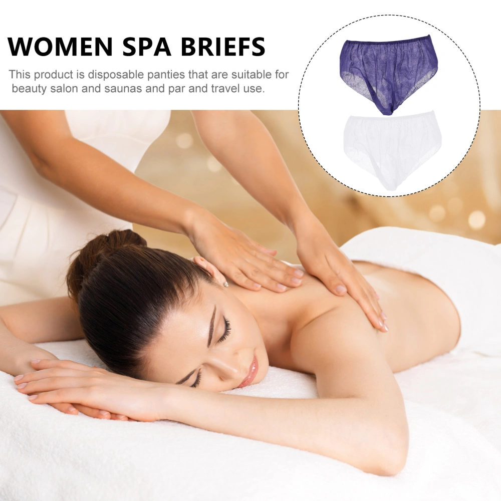 20pcs Beauty Salon Women Sauna Briefs Female Disposable Travel Spa Underwear