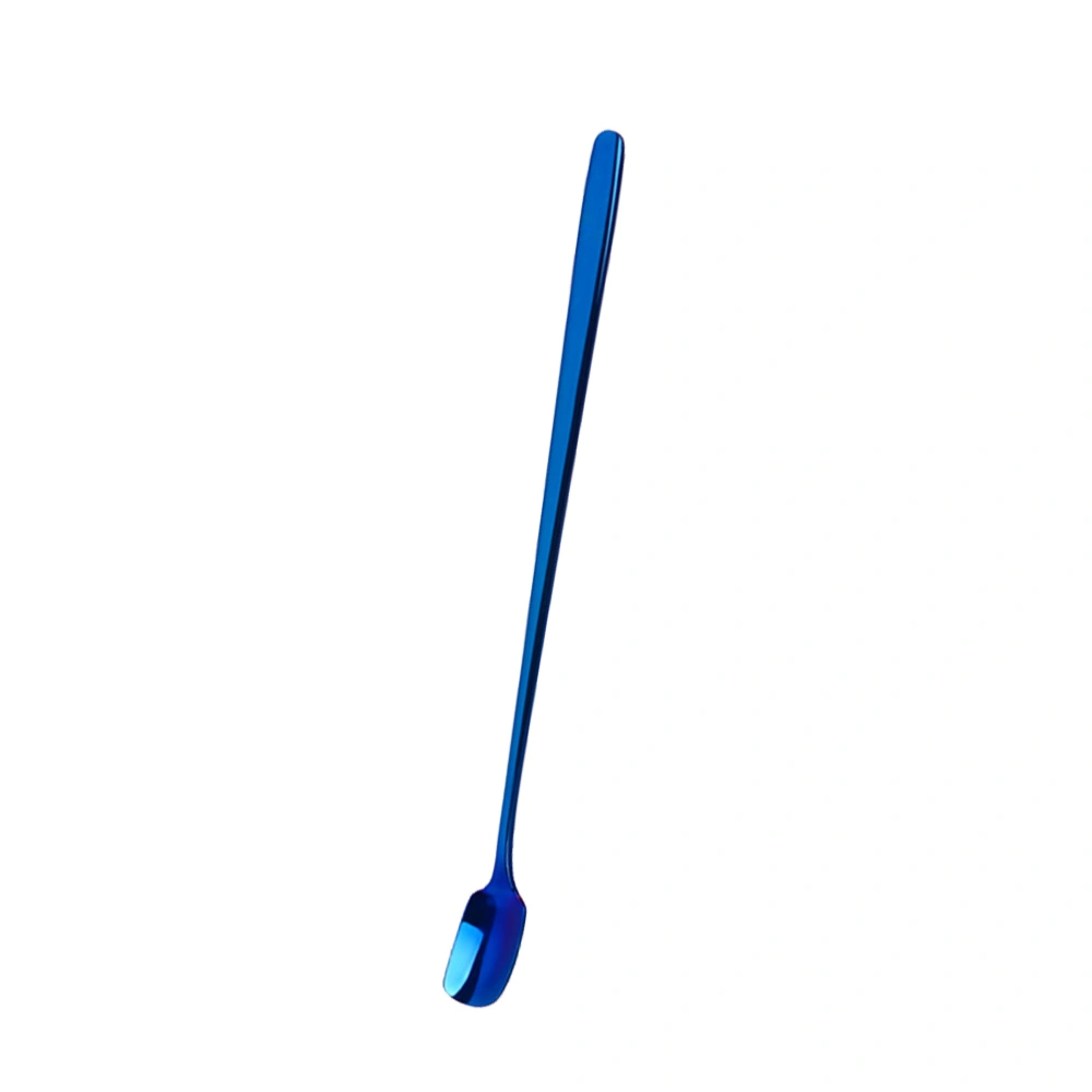 Stainless Steel Stirrer Cocktail Coffee Swizzle Martini Beverages Fruit Juice Milk Stick Stir Rod 17x1.5cm (Blue)