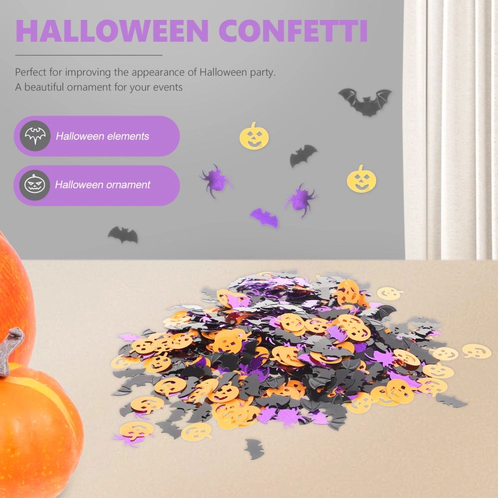 2 bags of Halloween Confetti Bats Spider Pumpkin Design Confetti Table Scatter Confetti