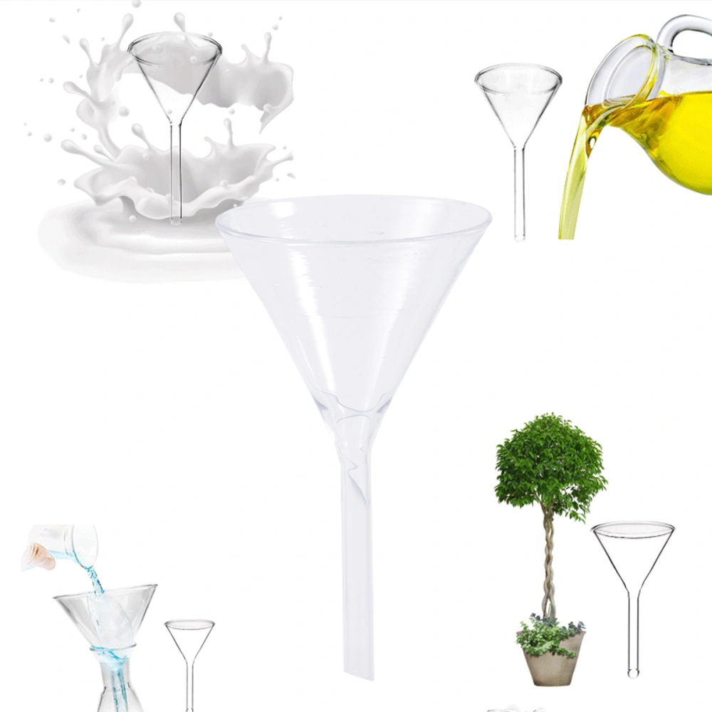 Glassware Labware Analytical Chemistry Feeding Funnel Liquid or Solid Triangle Funnel Thick High Temperature Resistant Tool 60MM