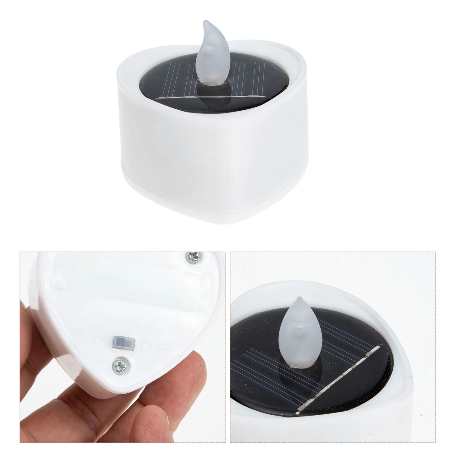 Solar Powered Candle Lamp Lawn Light Outdoor Landscape Lamp Garden Candle Lamp