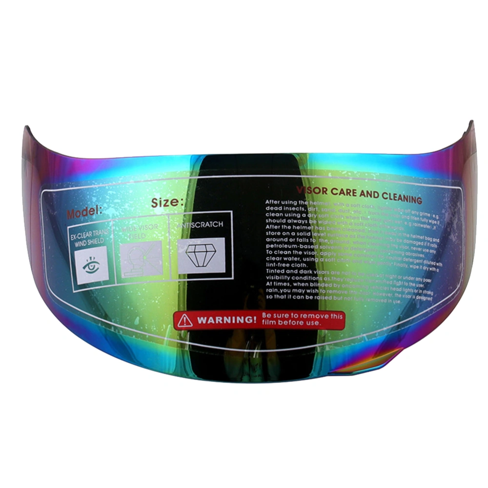 Detachable Motorcycle Helmet Goggles Visor Anti-glare Windproof PC Fence Motorcycle Shield Compatible for AGV K3-SV K5 (Colorful)