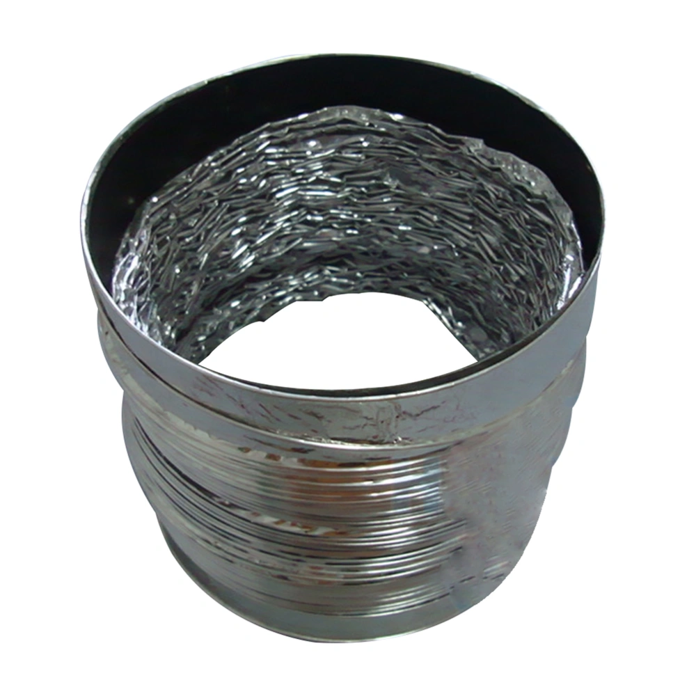 1.5m Aluminum Foil Duct Hose Flex Air Intake Pipe Ventilation Fan Exhaust Vent Hose for HVAC Ventilation 100mm Diameter