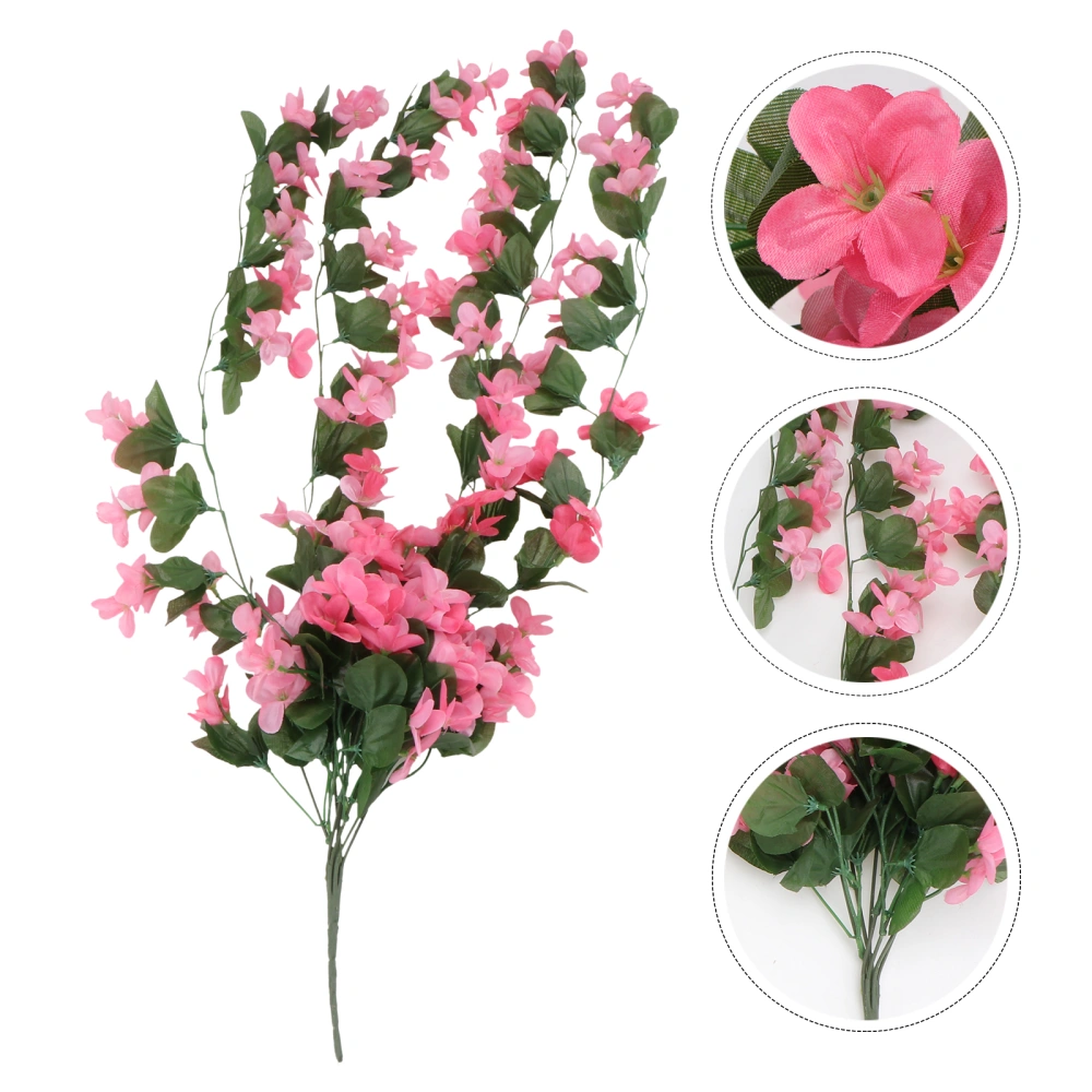 1pc Simulation Flower Vine Wall Hanging Plant Decoration Wedding Adornment