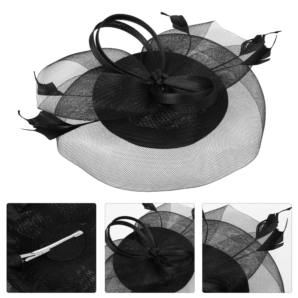 1 Set Women Fascinators Hats Pillbox Hat Cocktail Tea Party Headwear with Head Band