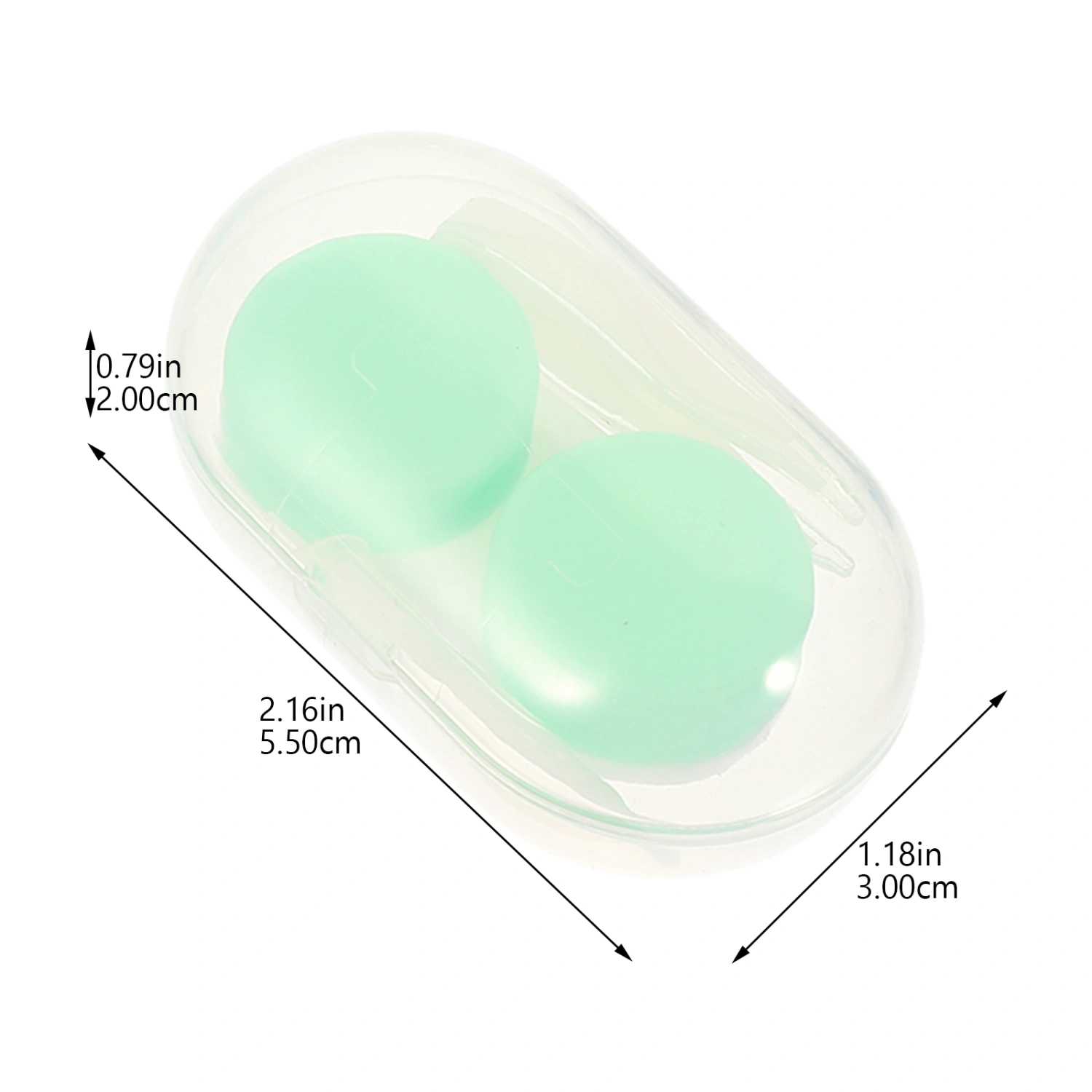 6 Sets of Portable Contact-lens Box Small Lens Storage Box Plastic Contact-lens Box Lens Holder