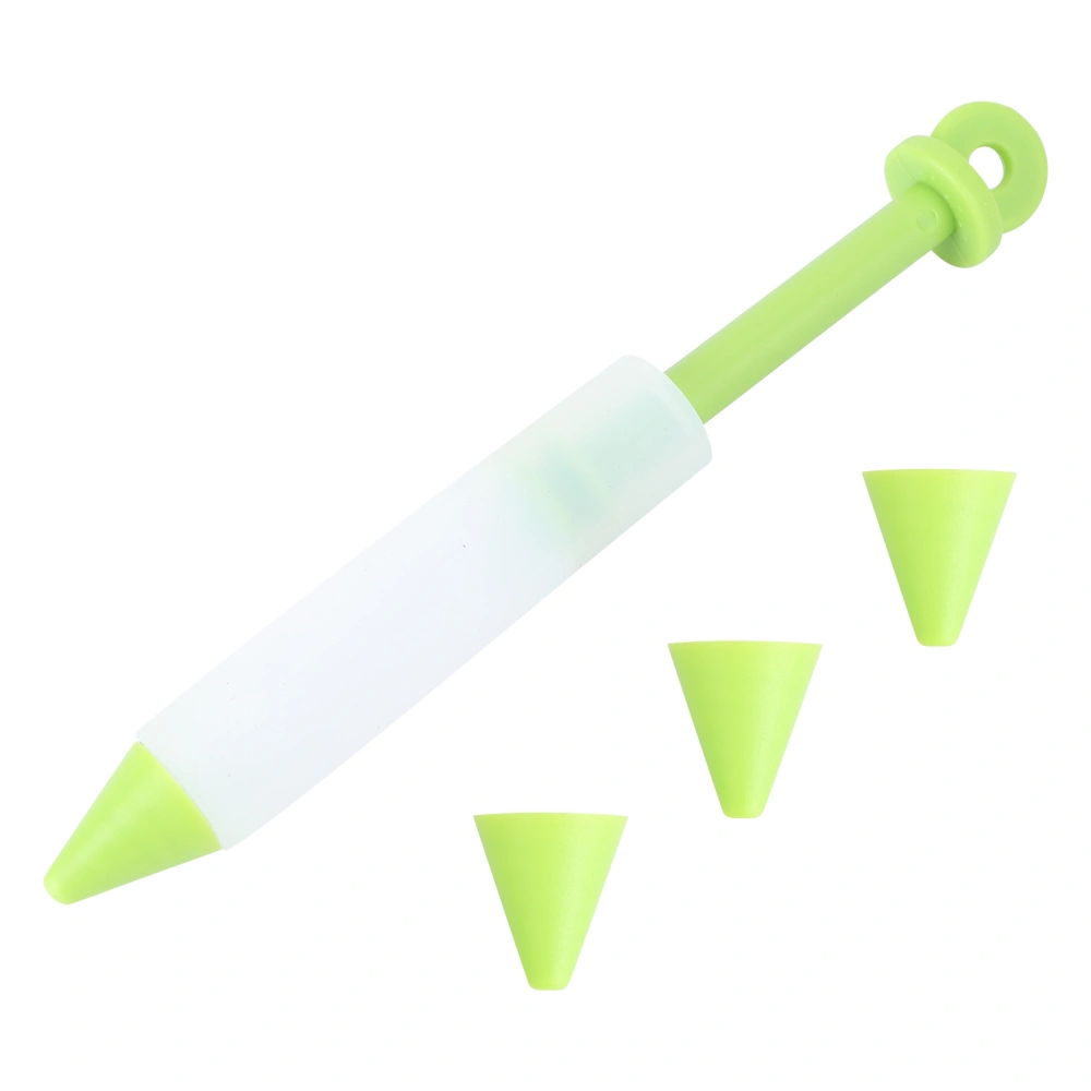 Silicone Food Writing Pen Chocolate Decorating Tools Cake Mold Cream Cup Cookie Icing Piping Pastry Nozzles Kitchen Accessories (Green)