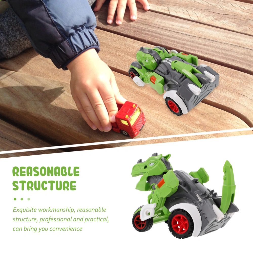 Dinosaur Car Inertial Pull Back Toy Car Dinosaur Transforming Educational Toy