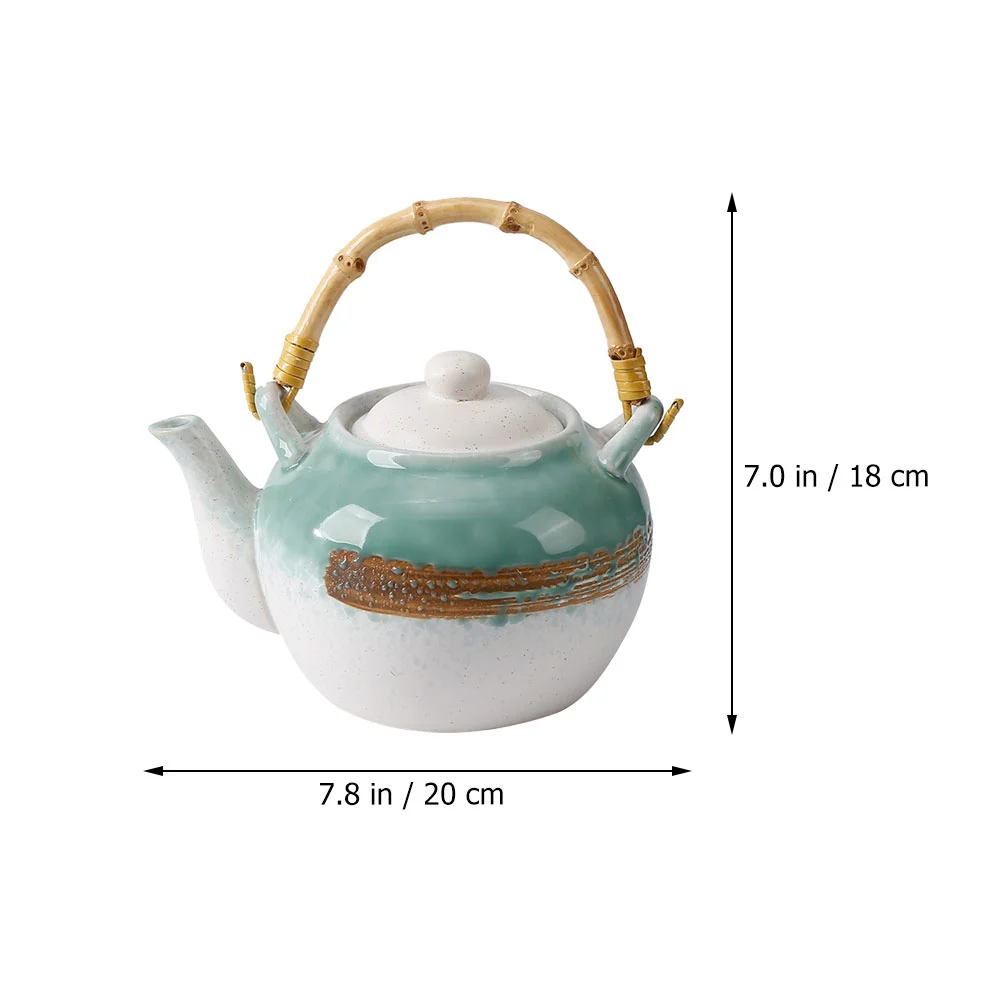 Ceramic Tea Pot Practical Tea Kettle Teapot Delicate Tea Making Pot with Handle