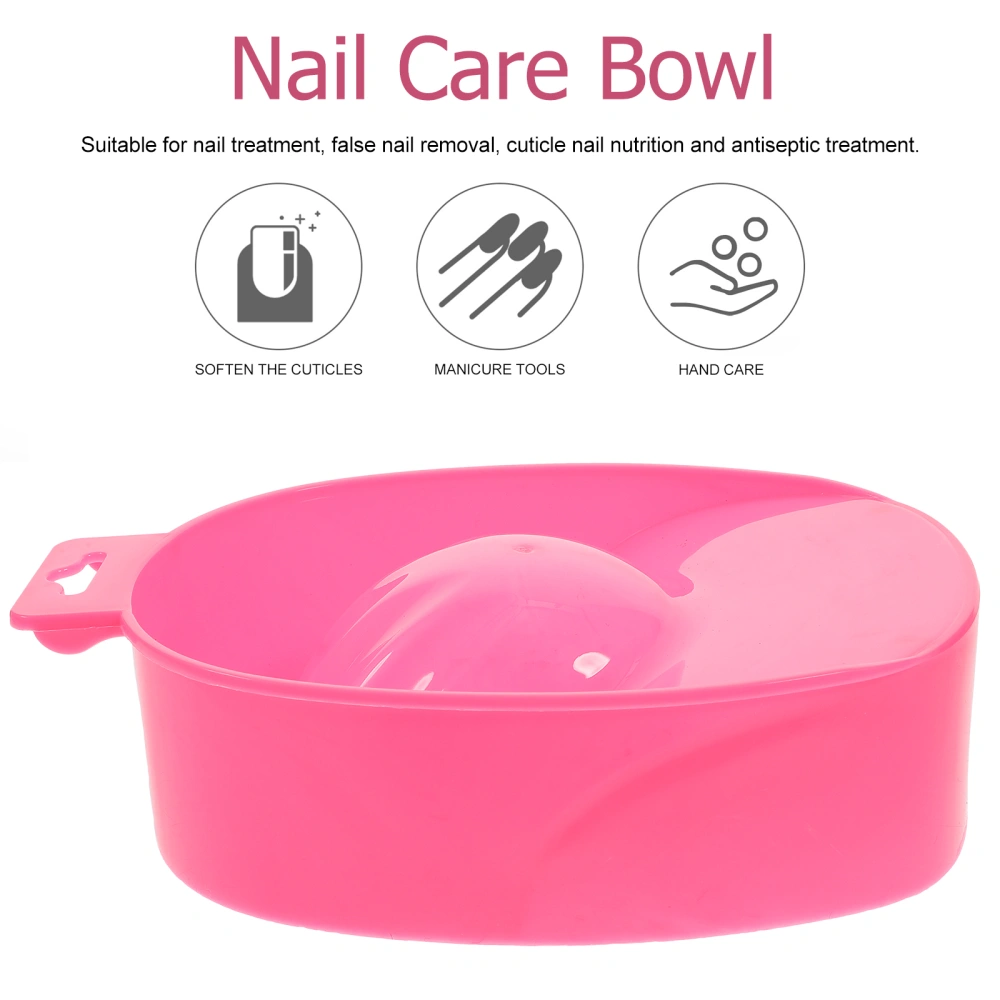 4 Pcs Single-layer Soaking Bowl Nail Removal Bowl Practical Nail Care Bowl Manicure Care Bowl Accessories (Pink)