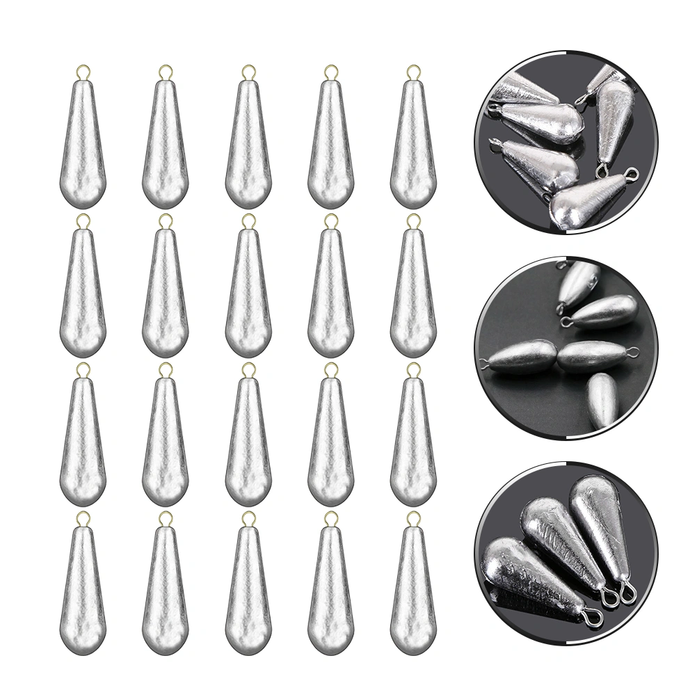 20pcs Fishing Baits Fishing Sinker Fishing Supplies Fishing Special Lead Weights