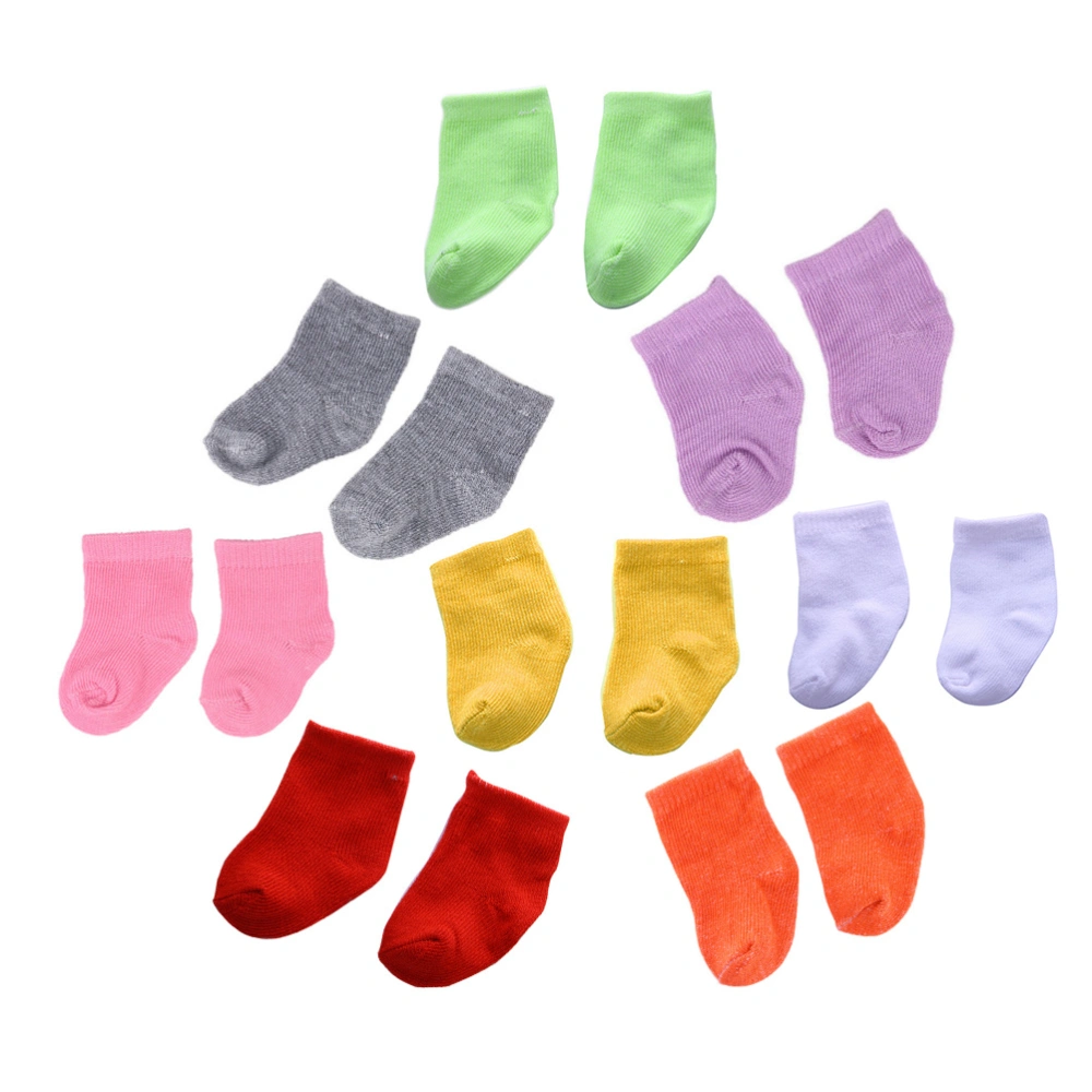 8 Pairs of Decorative Doll Socks Small Socks Toys Play House Ornaments