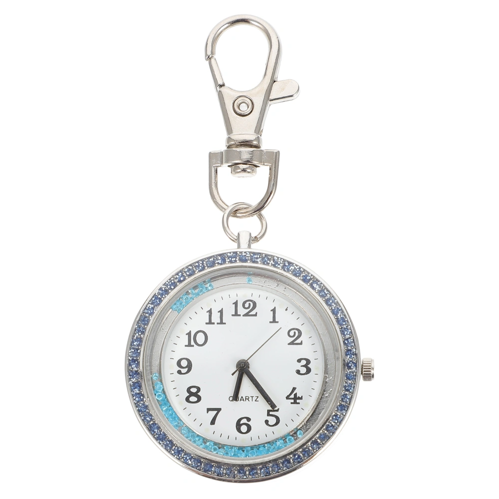 1Pc Beautiful Pocket Watch Chic Hanging Watch Portable Watch with Key Buckle