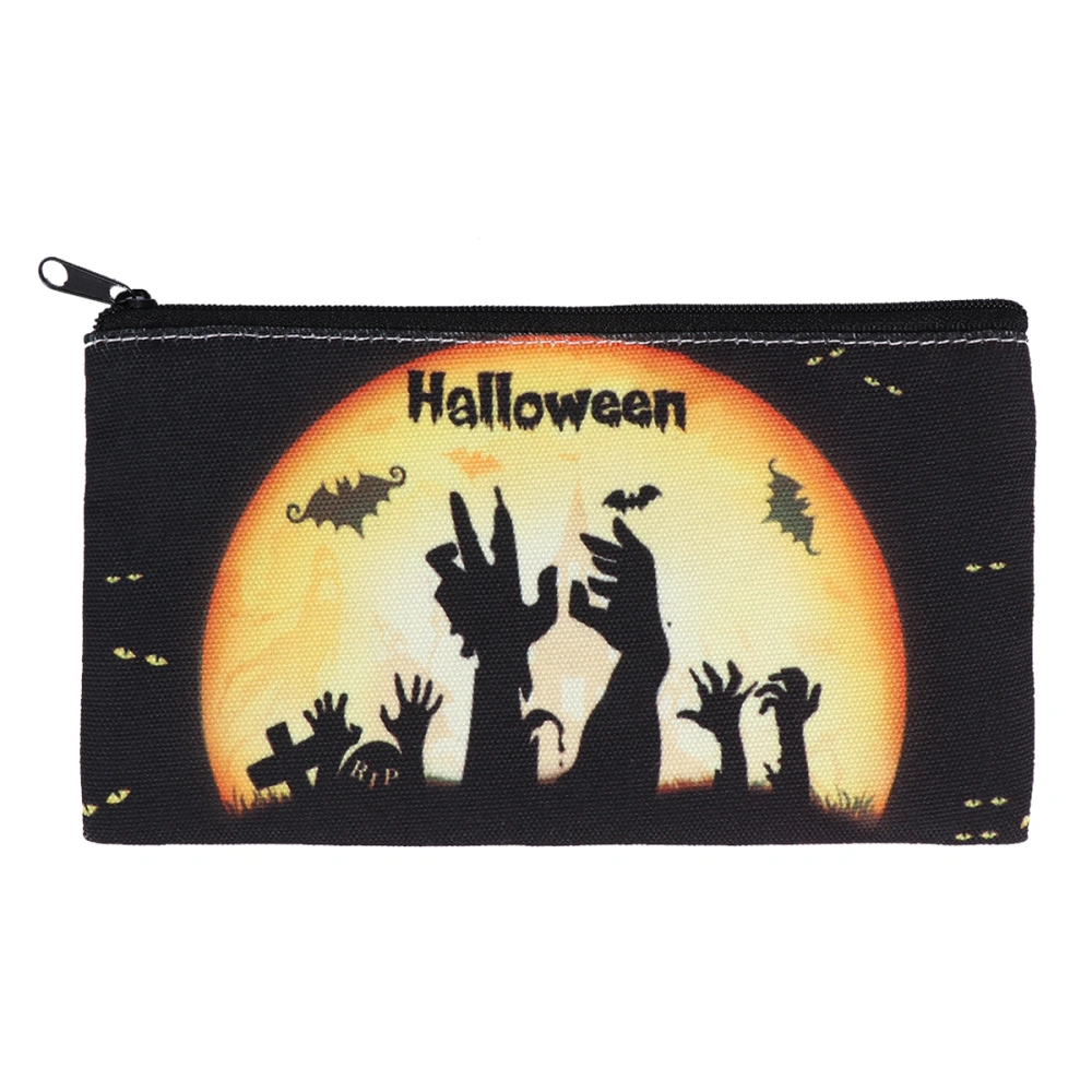 Halloween Printed Girls Makeup Bag Portable Cosmetic Bag Travel Makeup Pouch