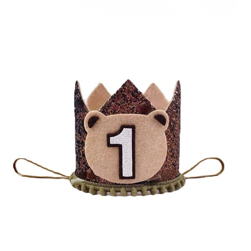 Baby First Birthday Hat Baby 1st Birthday Party Crown Hat Headwear Photo Prop