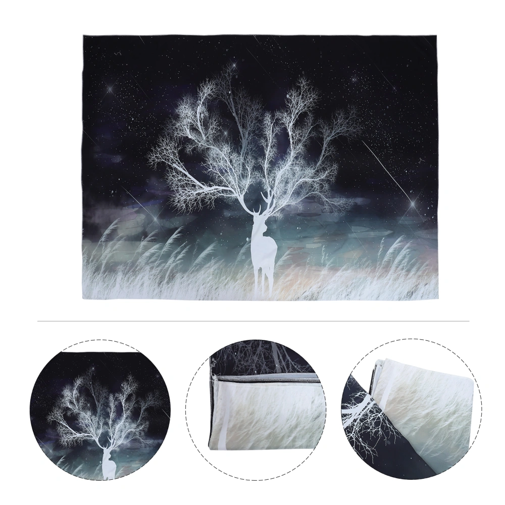 1Set Creative Tapestry Starry Elk Background Wall Hanging Cloth Hanging Decor