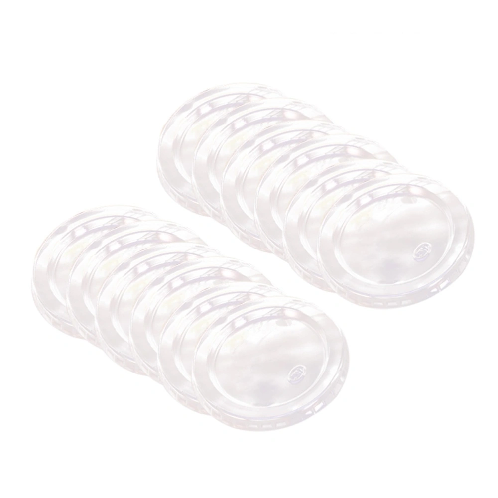 100Pcs 150ml Disposable Plastic Portion Cups Lids Clear Portion Container Lids for Jelly Yogurt Mousses Cups