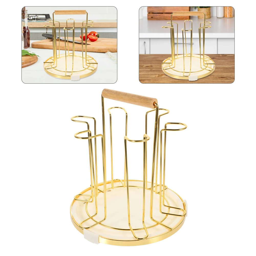 Household Cup Stand Delicate Cup Drying Rack Iron Mug Bracket Home Accessory