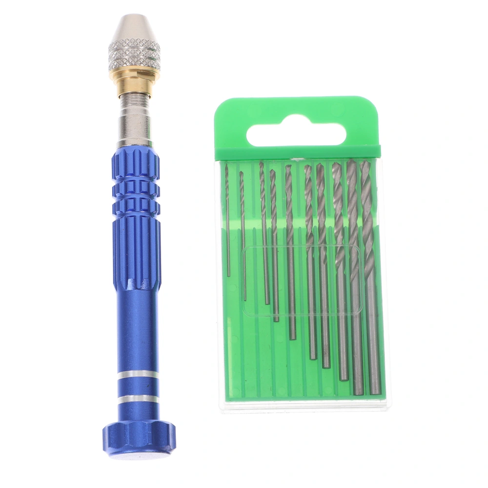 1 Set Zinc Alloy Pin Vise Hand Drill and Drill Bits Set Professional Watch Repair Tools