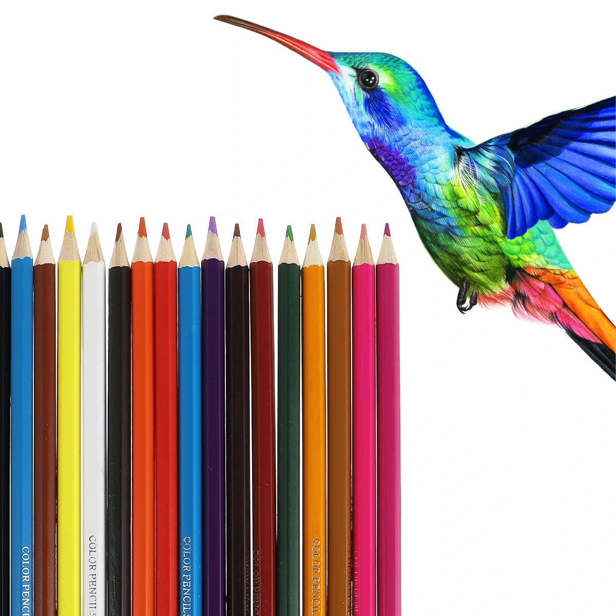 12 Colors Wood Colored Pencils Artist Painting Oil Color Pencil for School