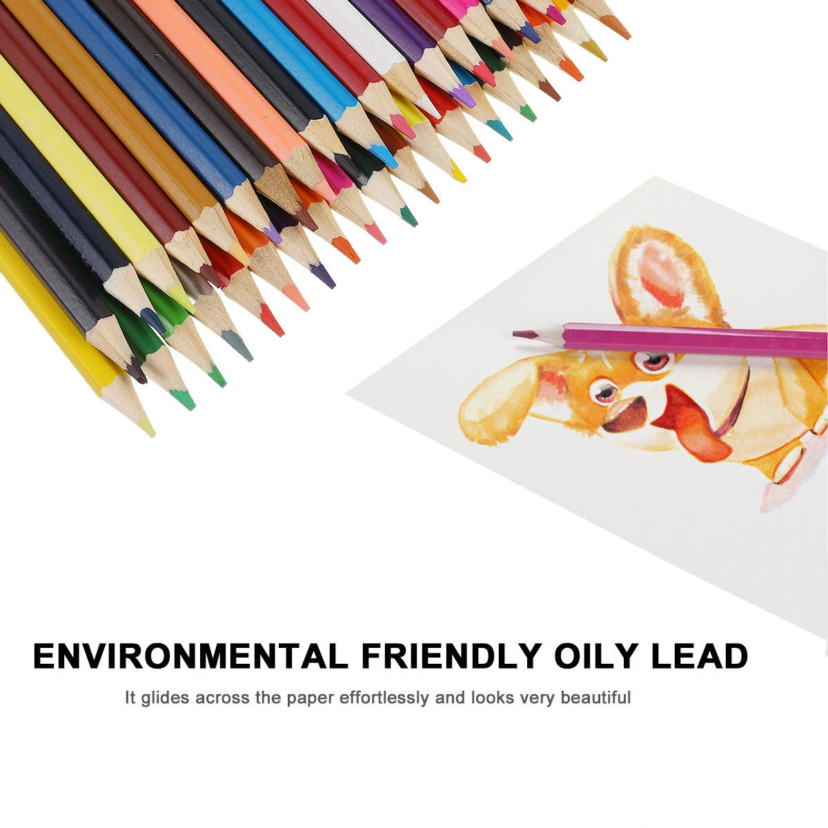 12 Colors Wood Colored Pencils Artist Painting Oil Color Pencil for School
