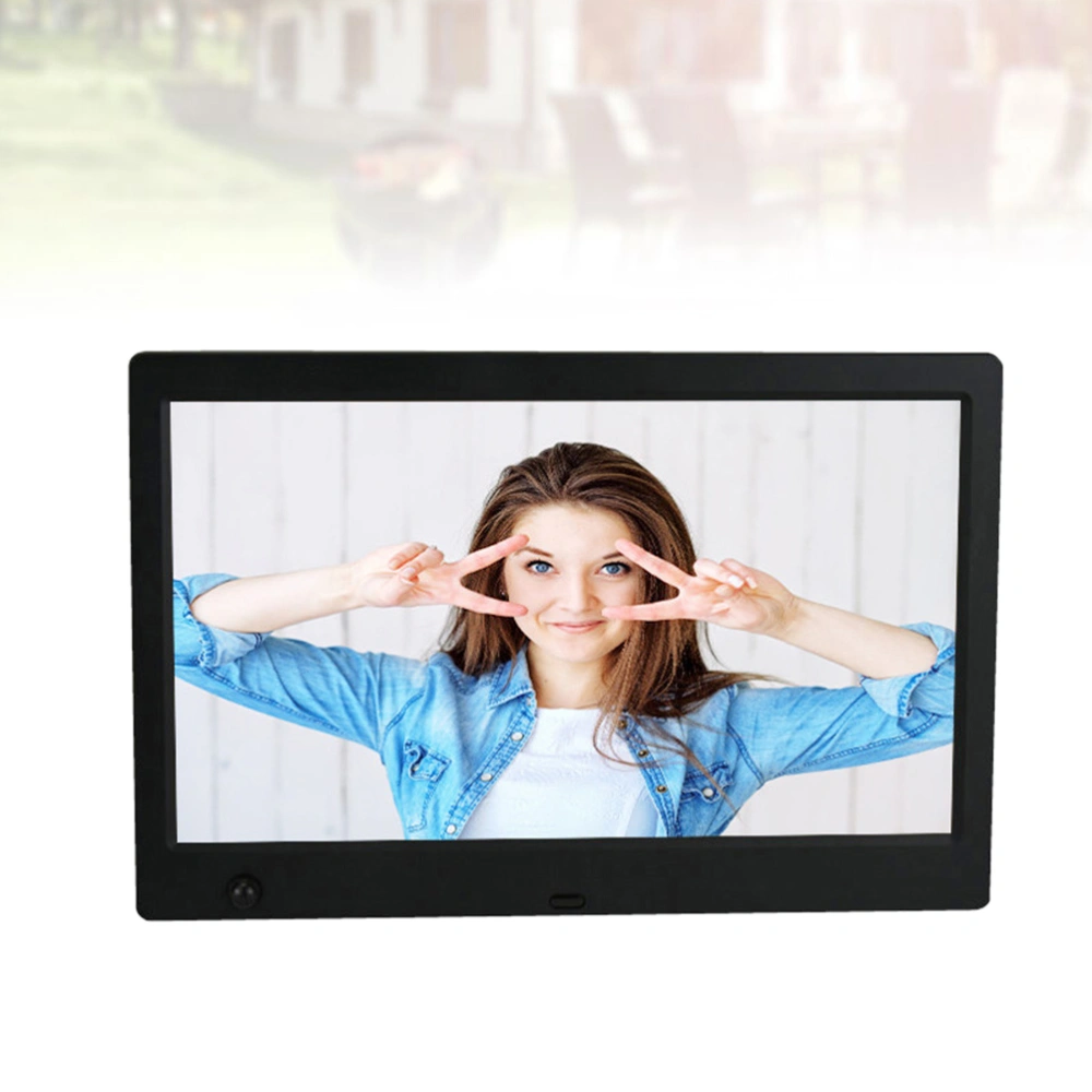 7 Inches Body Induction Digital Photo Frame Electronic Photo Frame Black (with EU Plug)