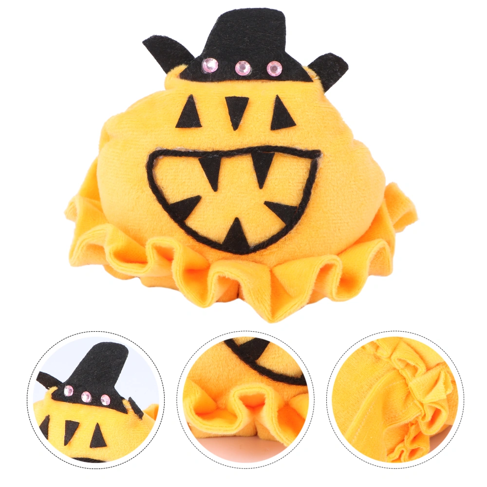 Halloween Pet Headdress Halloween Pumpkin Patterned Hat for Pets Orange