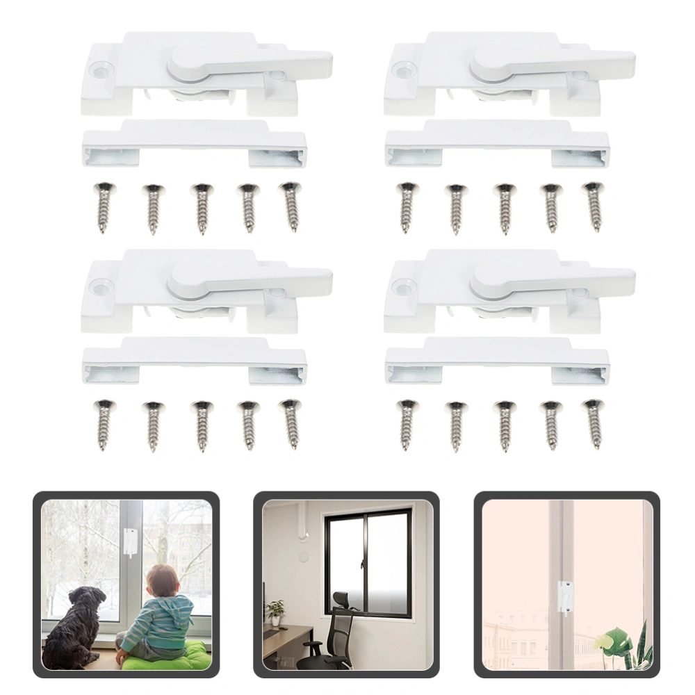 4pcs Sliding Window Sash Locks Window Latch Lock Security Cam Window Sash Locks