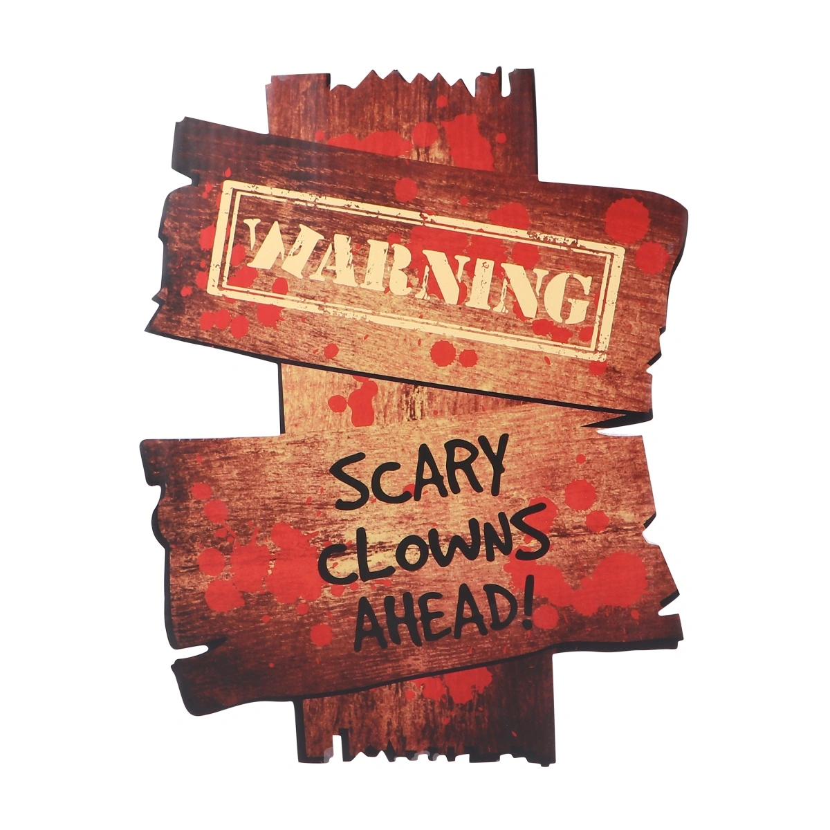 1PC Halloween Sign Lawn Advertising Board Street Signs Guide Halloween Props